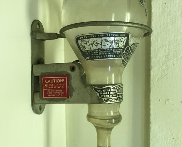Fire Extinguisher Mounted, ca. 1930