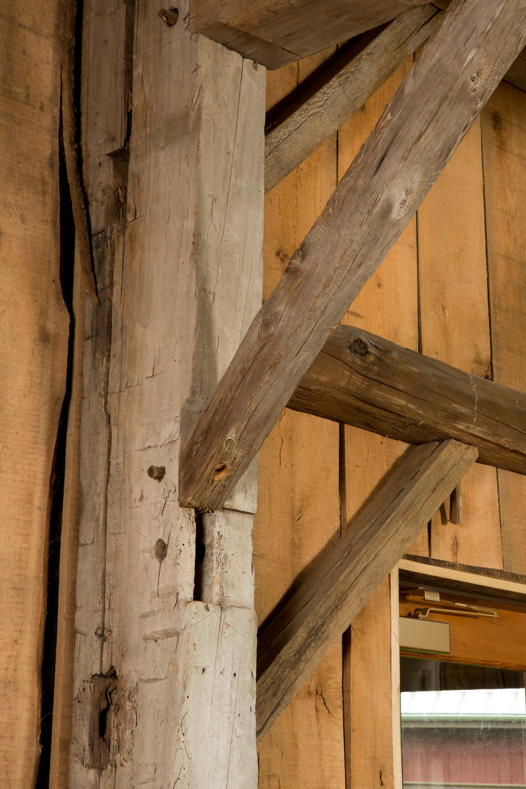 Salvaged barn lumber recycled from a century-old barn in Conneaut, Ohio