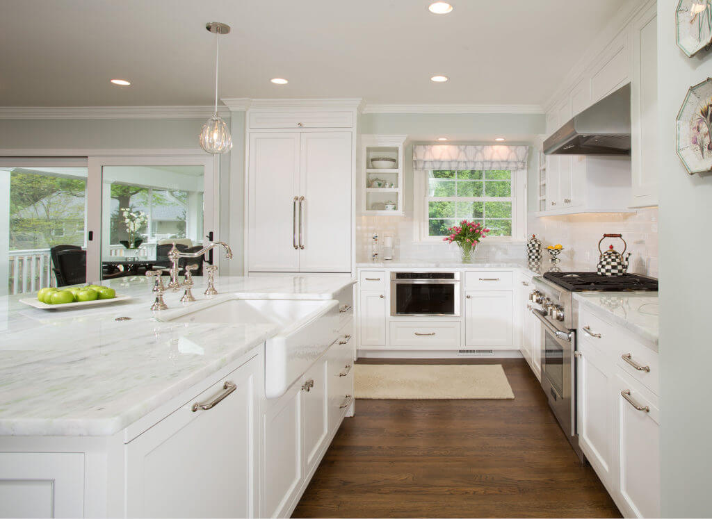Alexandria white renovated kitchen