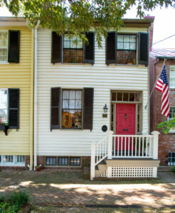 Old Town Alexandria row home was completely renovated to meet the vision of the architect homeowner and wife.